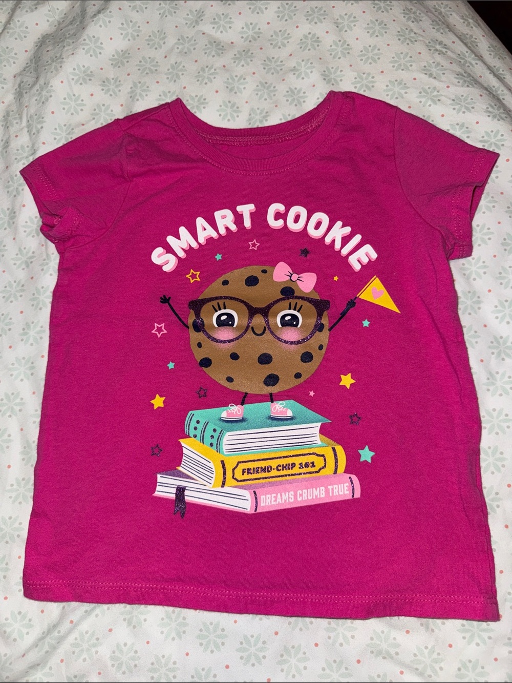 The Children's Place Hot Pink "Smart Cookie" Graphic Tee